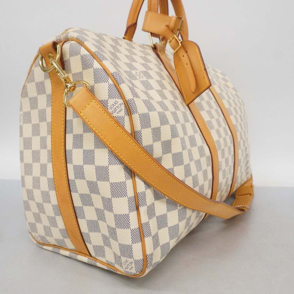 Louis Vuitton Keepall Bandouliere 45 Damier Azur Boston Bag N48223 White Women's - Picture 2 of 16